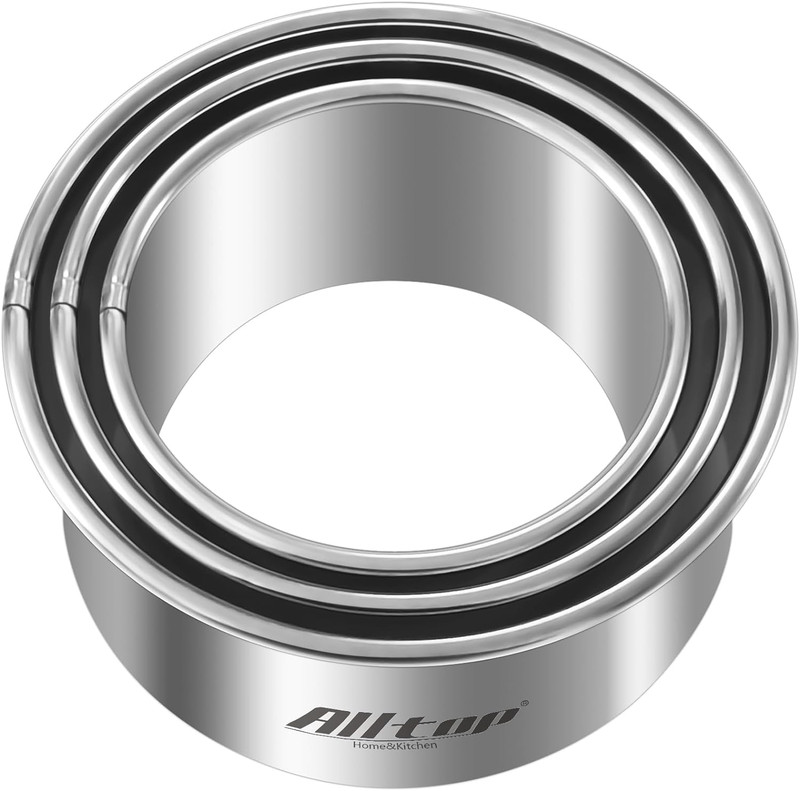 Circle Biscuit Cutter Set –Stainless Steel Baking Supplies for Effortless round gallery