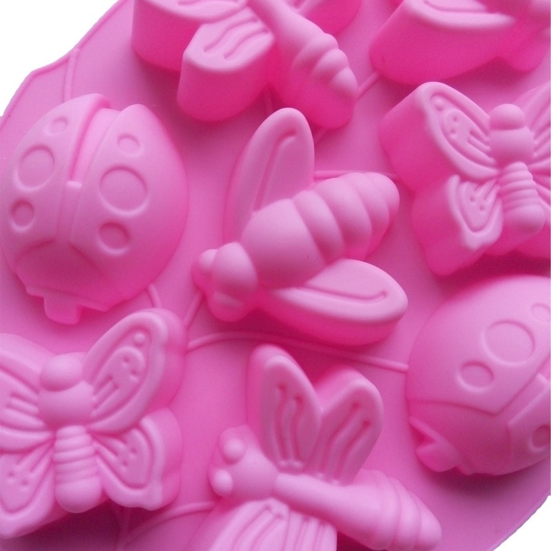 Chocolate Molds Baking Gadgets Insect Shape Silicone Material for Kitchen Baking gallery