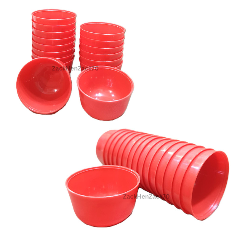 Puto Mold Talam Pichi Kutsinta Lompang Red Color 32 pieces 4.5cm Cups Small Size gallery