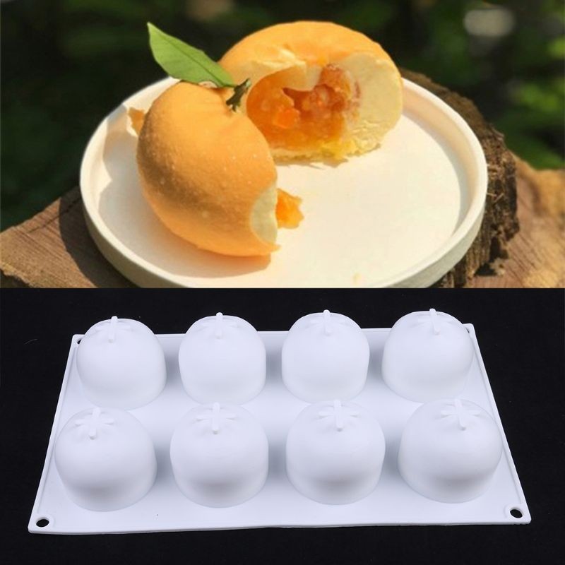 Cake Molds 8 Cups Non-stick Muffin Pan Baking Pan Quick Release Orange Shaped gallery