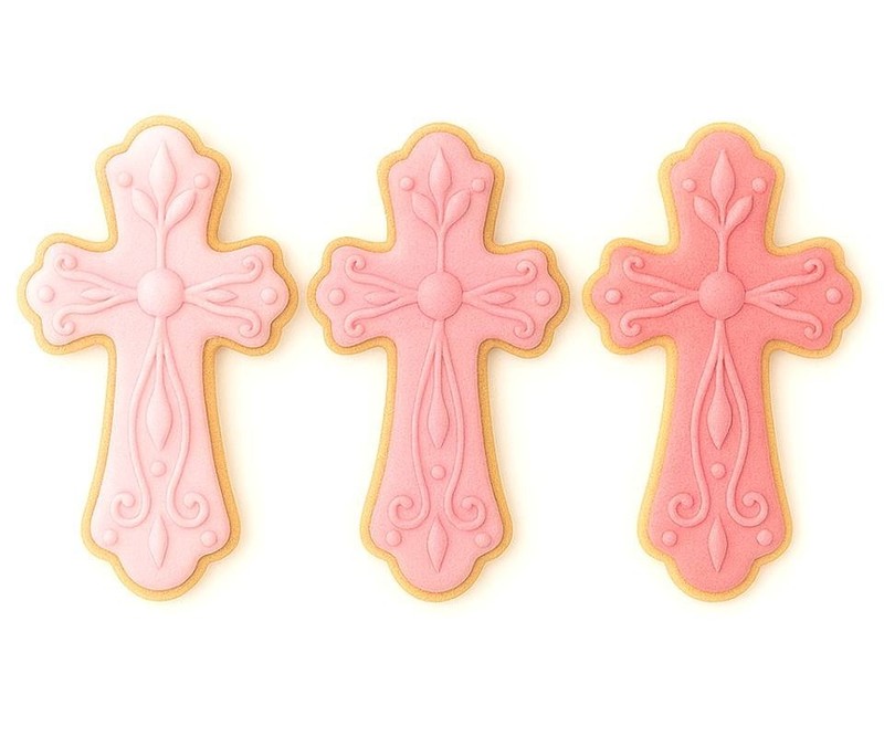 Mini Fancy Cross 1.75'' Cookie Cutter Metal gallery