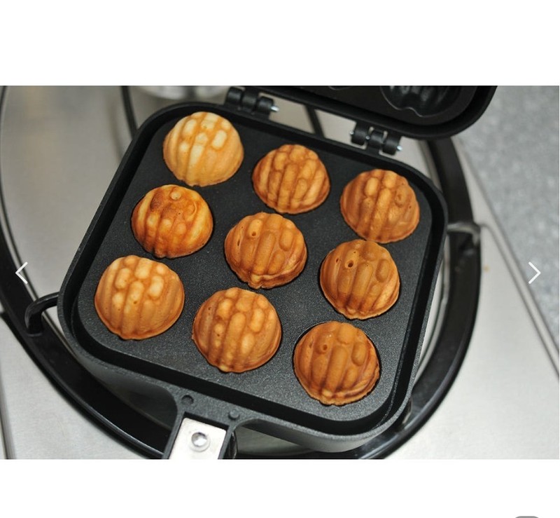 Korean Walnut Cake Pan 9-Mold | Gas Stovetop Hodugwaja Maker