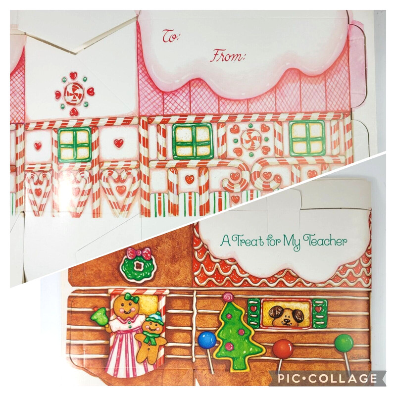4 Visions of Sugarplums Holiday Baking Boxes Gingerbread Candy Cane Teacher