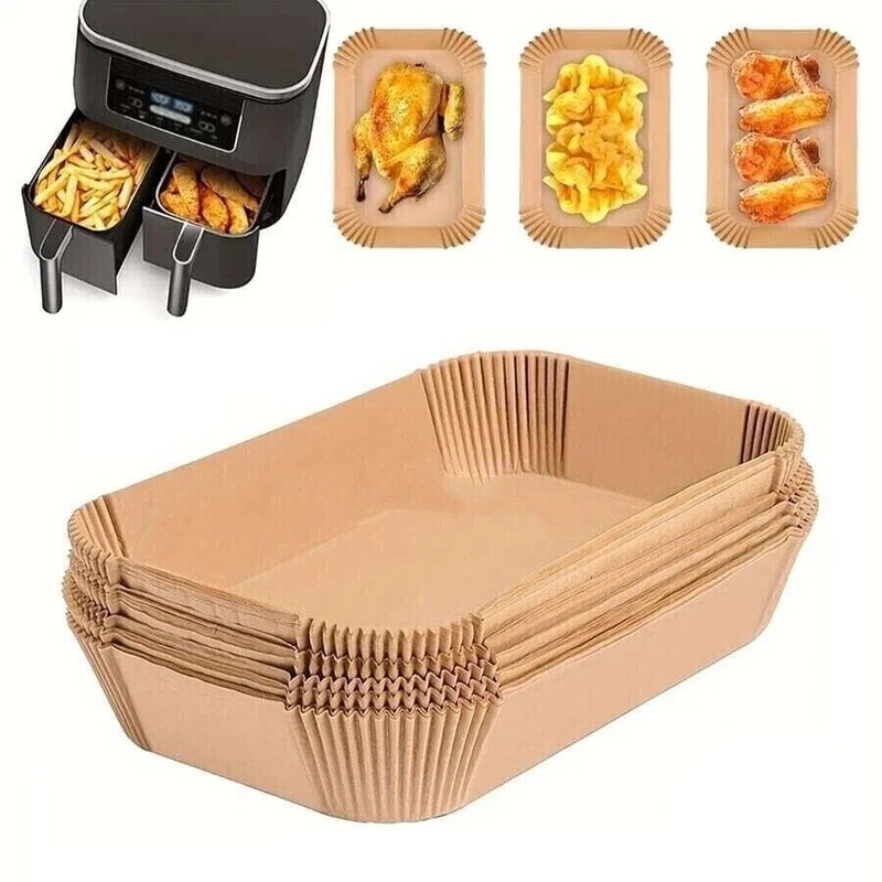 100pcs Air Fryer Disposable Paper Liners Non-Stick Round Baking Paper Mat Oilpro