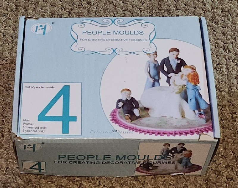 Delicious Dessert 4 Set Human Cake Decoration Moulds Fondant Mold Figure Bakery