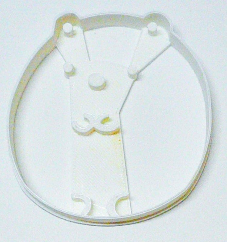 POLAR BEAR ROUND BALL PUFFY CUTE ANIMAL SPECIAL COOKIE CUTTER USA PR2469