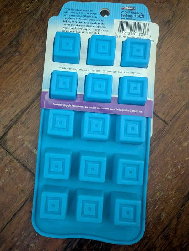 “Baked With Love” Square Chocolate Candy Mold Nonstick 15 Square Mold gallery