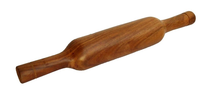 Wooden Belan Handmade Rolling Pin Roti Papad Chapati Maker Roller Kitchen Uses gallery