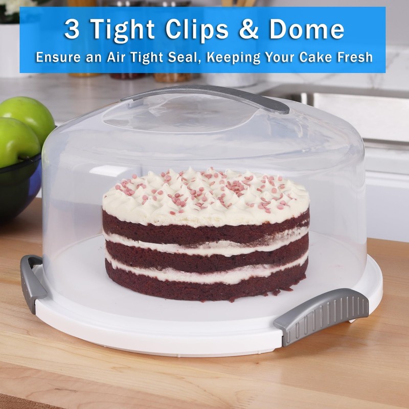 Extra Large Cake Carrier/Storage Container With 14 x 8 x 4 inches, White gallery