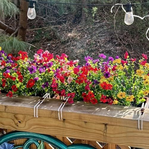 16 Bundles Artificial Faux Plants Flowers Outdoor Spring Summer 16pcs gallery