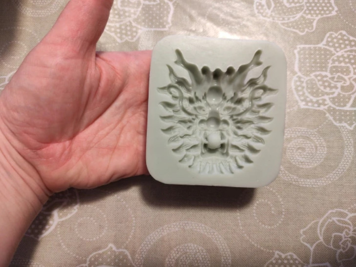 Asian Dragon Reusable Silicone Mold Resin Charm Craft Fondant Gumpaste Chocolate gallery