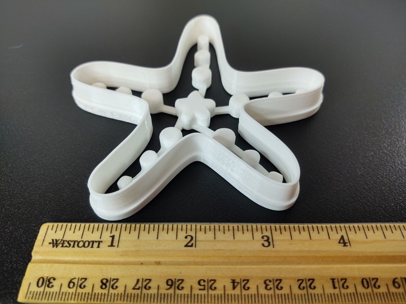 White Star Fish Cutter Stamp & Outline 4" NEW Great for Play Doh Clay & More gallery