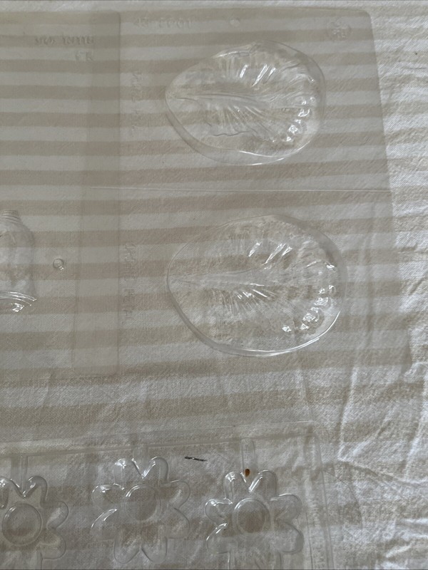 Lot Of 8 Cactus, Palm Trees, Flowers, Leaves Chocolate Candy Molds gallery