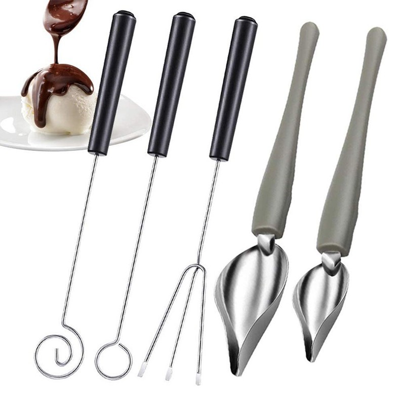 Culinary Decorating Set Chocolate Dipping Tools and 3 Pcs Candy Dipping Forks