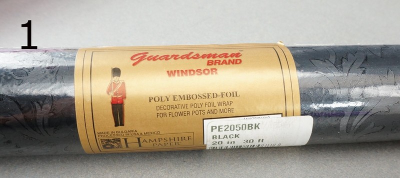Guardsman Windsor Embossed Poly Foil Cake Board Floral Wrap 20" x 30' 1 Roll New