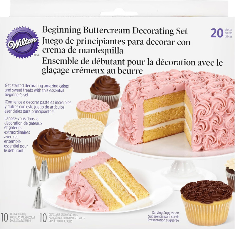 Beginning Buttercream Decorating Set, 20-Piece Cake Decorating Kit gallery