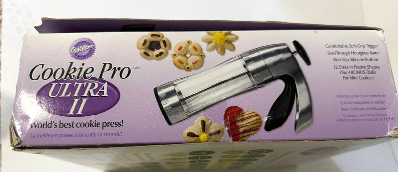 Vintage Wilton Cookie Pro Ultra II Cookie Press w 16 Disks Spritz Maker Holiday gallery