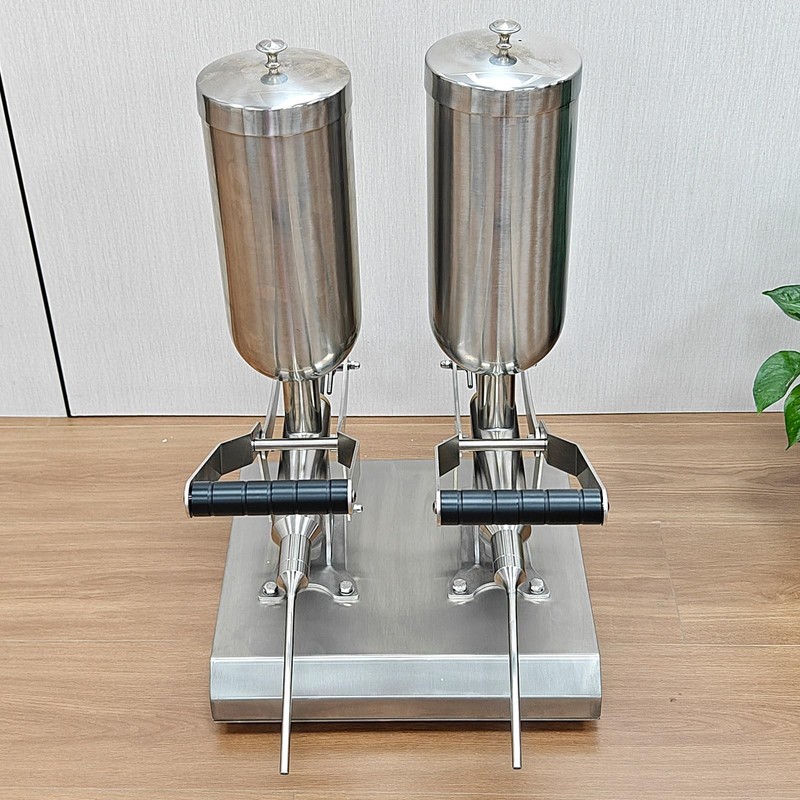 Kolice Commercial Manual Cream/Jam Filler Stainless Steel Churros Filler(2 Head) gallery