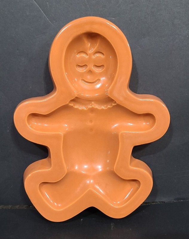 Vtg Cuisine Concepts Terracotta Gingerbread Man Spoon Rest Cookie Press NO BOX