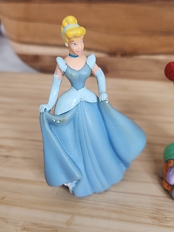 4 Disney Princess PVC 3" Figures Cake Toppers Ariel Cinderella Belle Aurora gallery