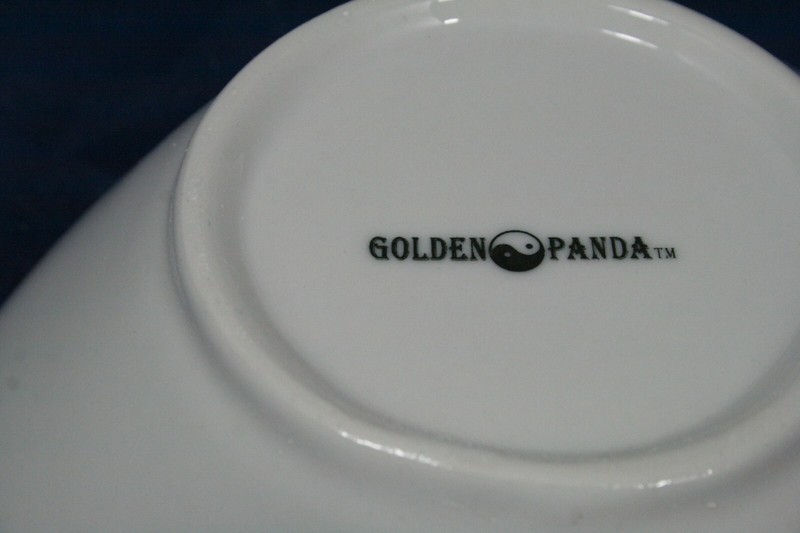 Classic Ceramic Water Basin 7.25" Golden Panda Porcelain Palette Treasures gallery