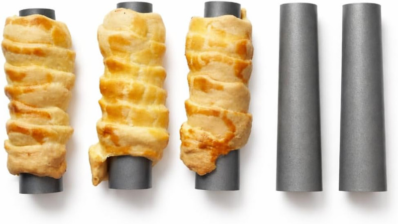 Cannoli Tube Set – 13 Cm/ 5,1″/ 5 Pcs Cones Baking Molds Cream – Horn-Moulds Tub