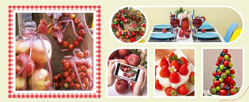 20pcs Mini s, 1.7 inch Fake s Artificials Red gallery