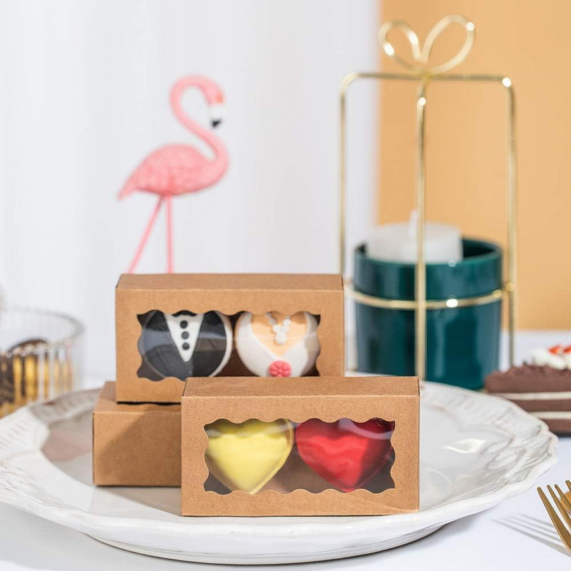 small treat boxes with window - 35pcs candy box for chocolate & bakery treats - gallery
