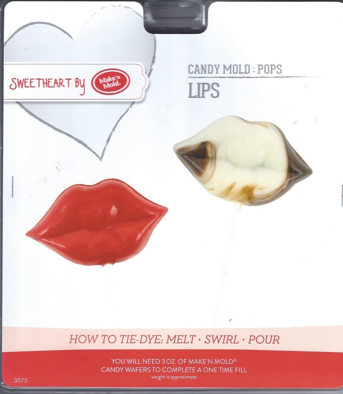 Make n' Mold Valentine Candy Lollipop Molds Hearts,Lips,Frogs Conversation gallery