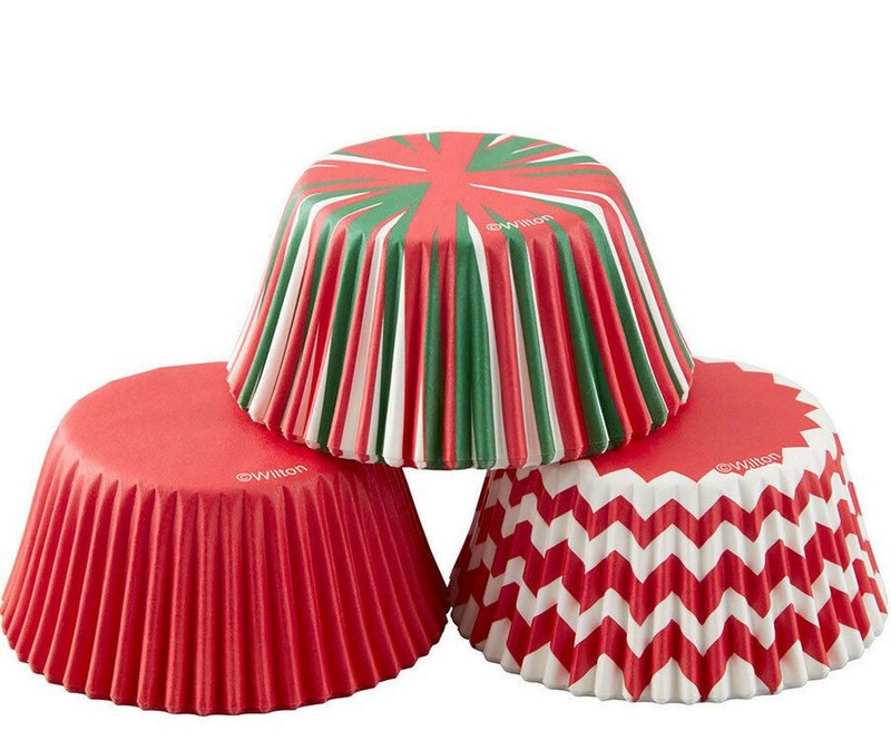Wilton Baking Cups Holiday Theme 75 Ct per Pack – 3 total packs-New & Sealed
