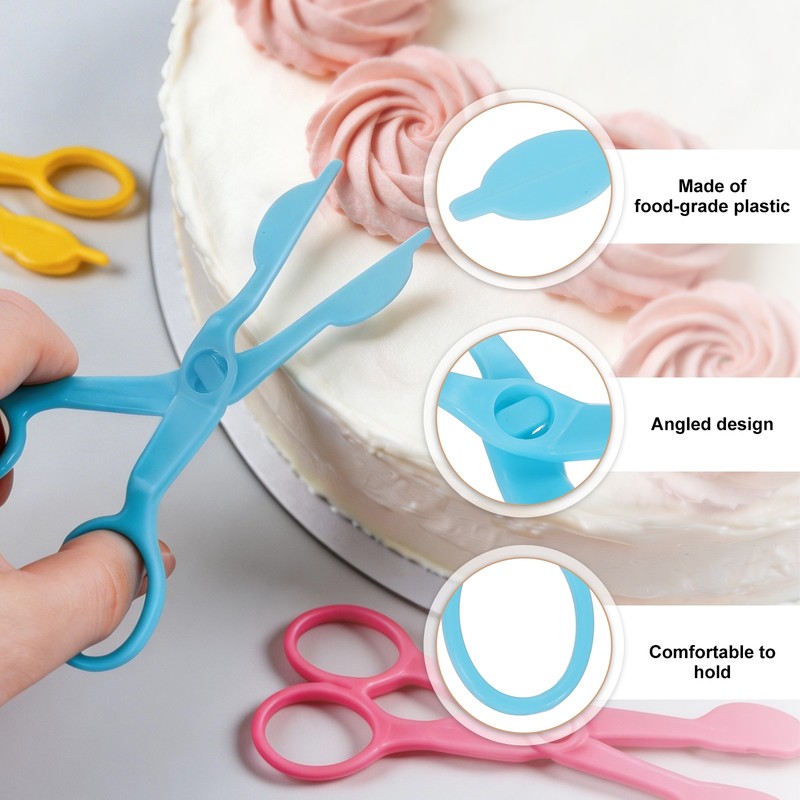3 Pcs Flower Lifter Cake Decorating, 5.1 x 2.2 Inch, Blue gallery