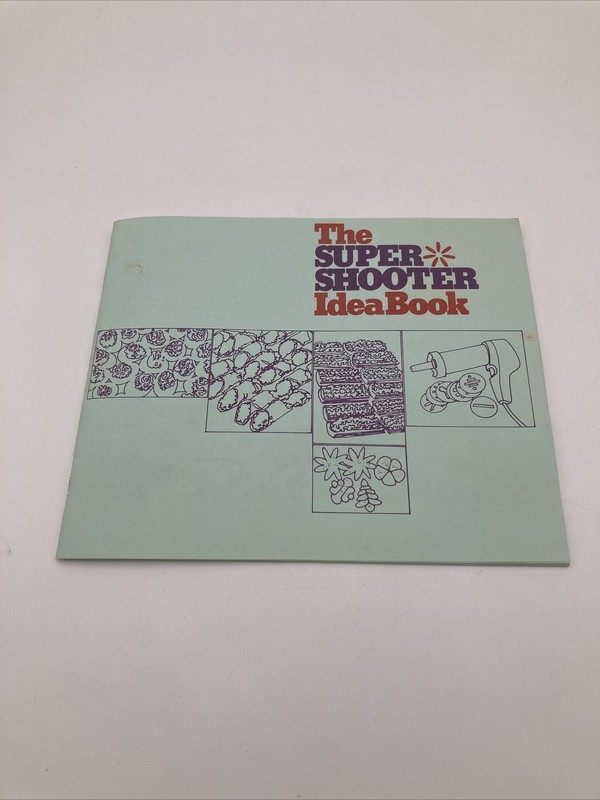 Wear-Ever Super Shooter Electric Cookie Press Idea Book Model 70001