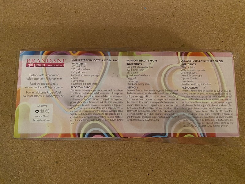 Brandani Gift Group Italian Style Colorful Biscuit/Cokie Cutters gallery