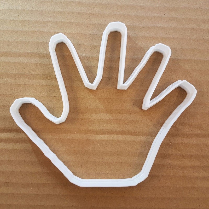 Hand Palm Finger High Five Shape Cookie Cutter Dough Biscuit Pastry Stencil gallery