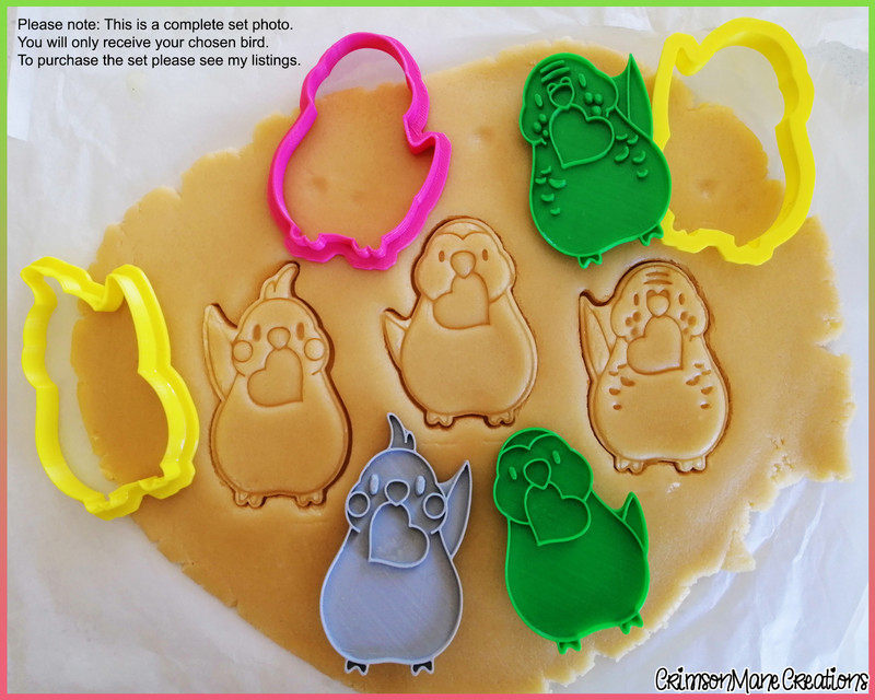 Lovebird Parrot Cookie Cutter, Pet Birds Biscuit Baking Supplies, Fondant Tool gallery