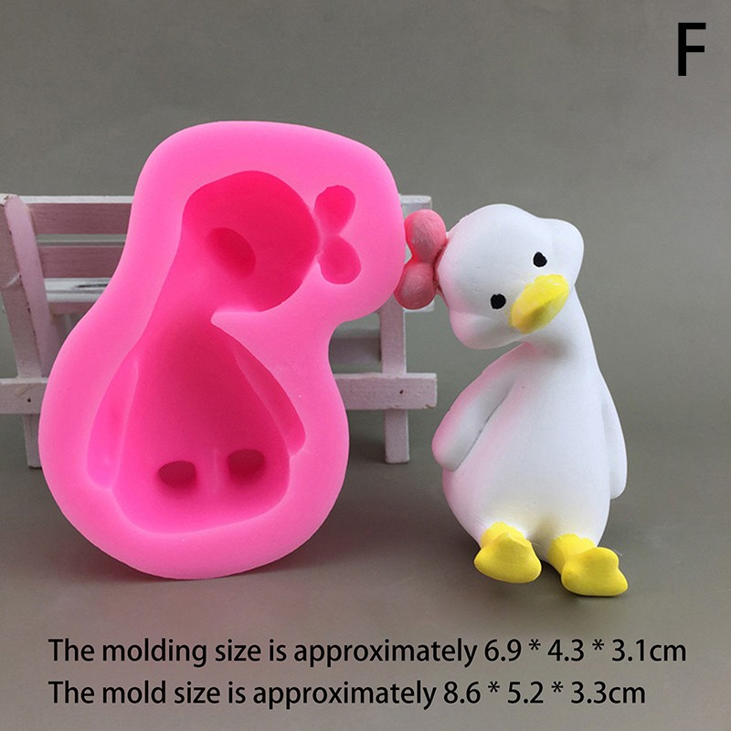 3D Cute Cartoon Duck Silicone Mold DIY Scented Candle Plaster Soap Resin Moul A3 gallery
