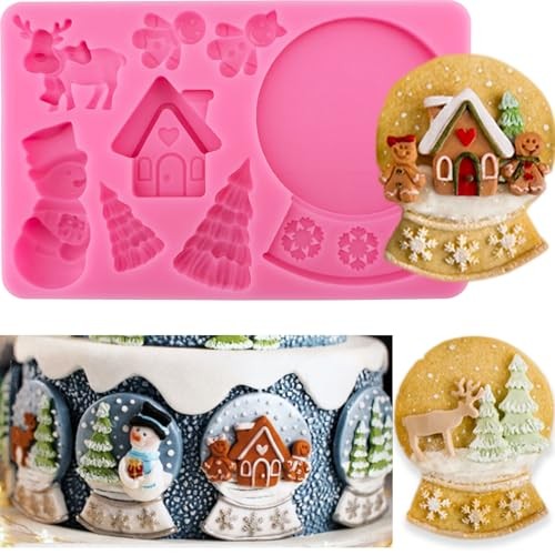 3D Christmas Silicone Molds Christmas Tree Crystal Ball Christmas Crystal Ball gallery