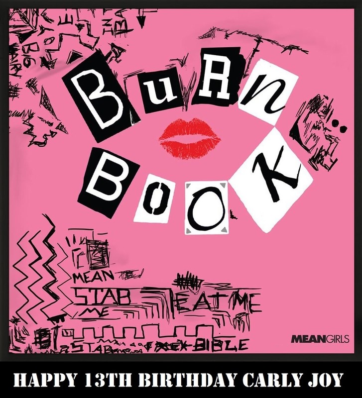 Mean Girls Burn Book Edible Cake Topper Decoration