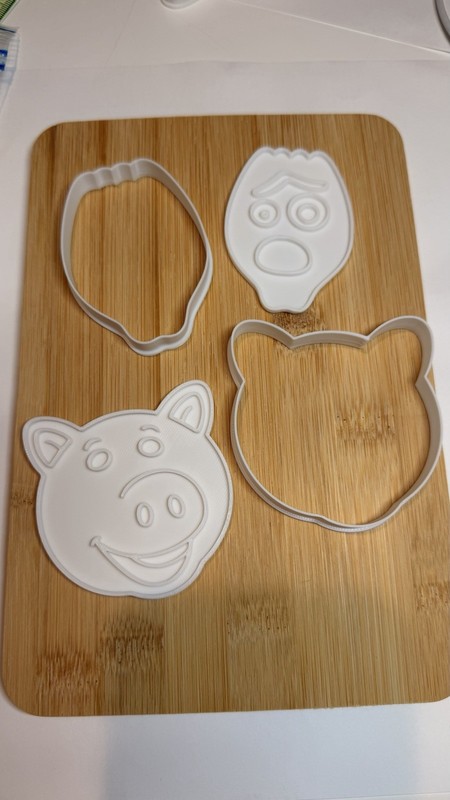 Toy Story Cookie Cutter Set (8pc )3d PLA(white)
