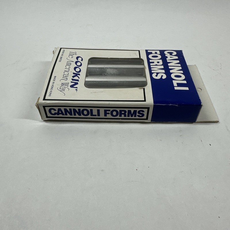 Vintage Cannoli Forms Made In Hong Kong "Cookin' The American Way" Unused In Box gallery