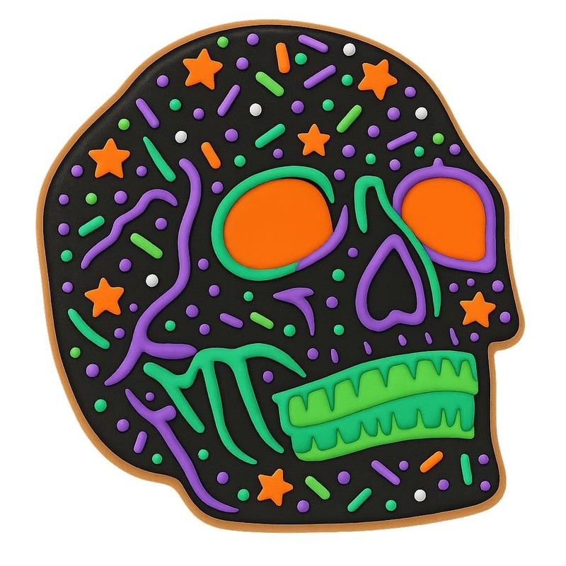 Mighty Gadget Human Skull Cookie Cutter, 4.25x3.91" - Ideal for Halloween and An gallery