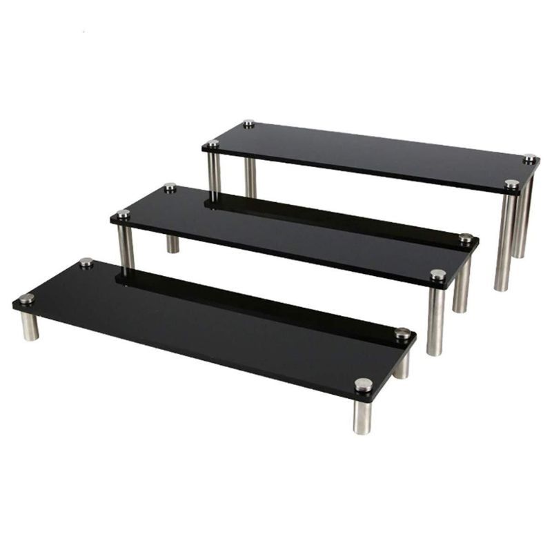 3pcs/set Ladder Acrylic Cake Dessert Cupcake Display Stand Serving Platter Rack