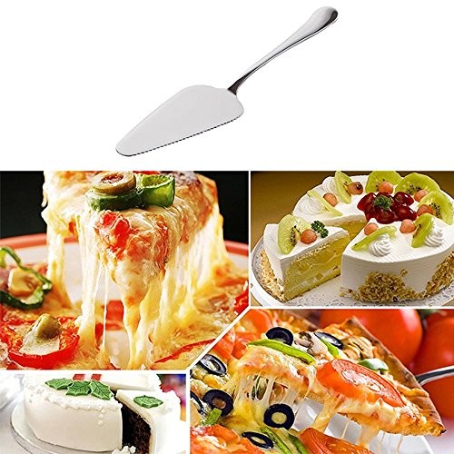 YTYKINOY Pack of 5 Stainless Steel Pie Pizza Cake Pastry Server Silver gallery