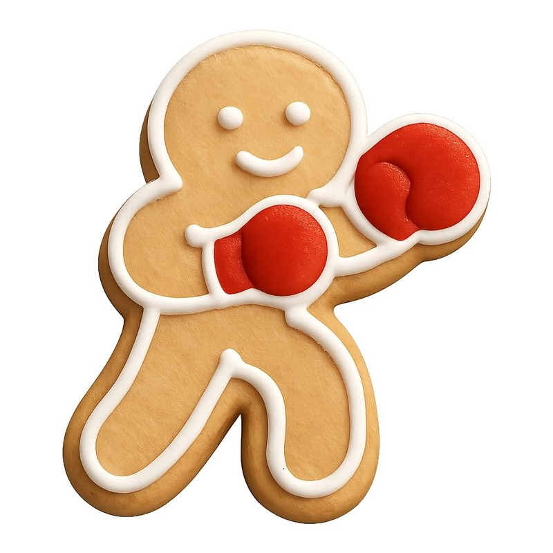 Gingerbread Man Boxer Cookie Cutter - 4x3" Kids Kitchen Fun gallery