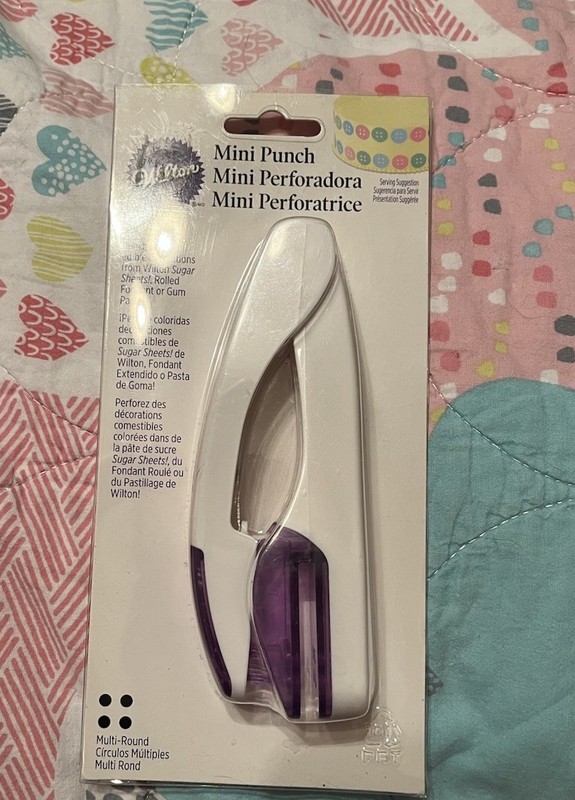 Wilton Mini Punch Round- New- Multi Round