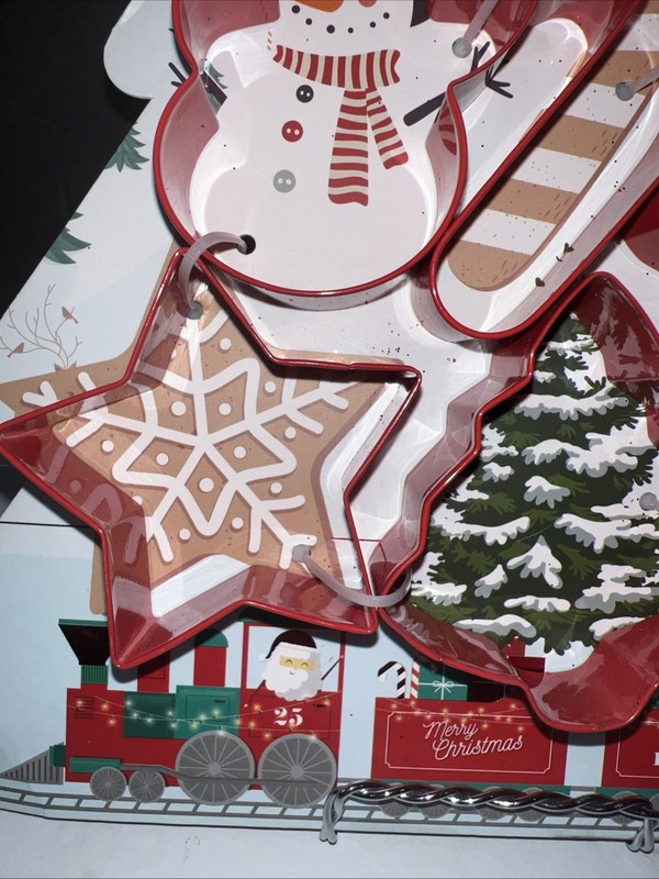 The Bakeshop Christmas 6 Pc Stainless Steel Cookie Cutters New 🎄 gallery