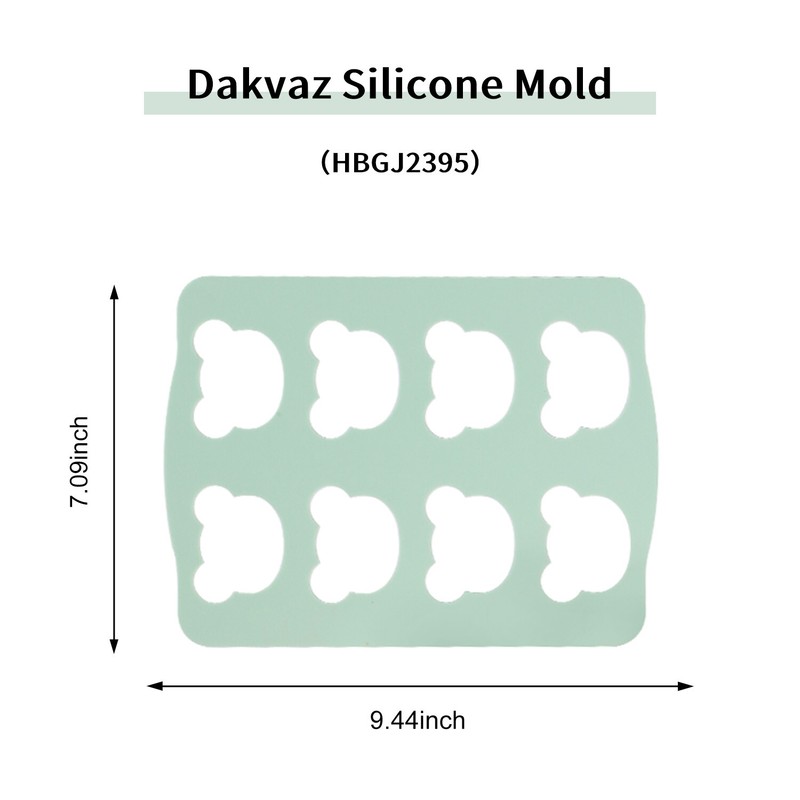 5PCS Silicone Cookie Stemcil Mold 8 Cavity Dacquoise Baking Mold Bear,Cat Shape gallery