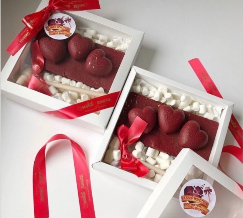 Mold for chocolate "Convex hearts Medium 6cm." plastic mold for confectioners gallery