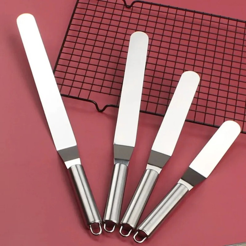 6/8/10/12 Inch Stainless Steel Cream Icing Frosting Spatula for Cake DIY Cakes gallery