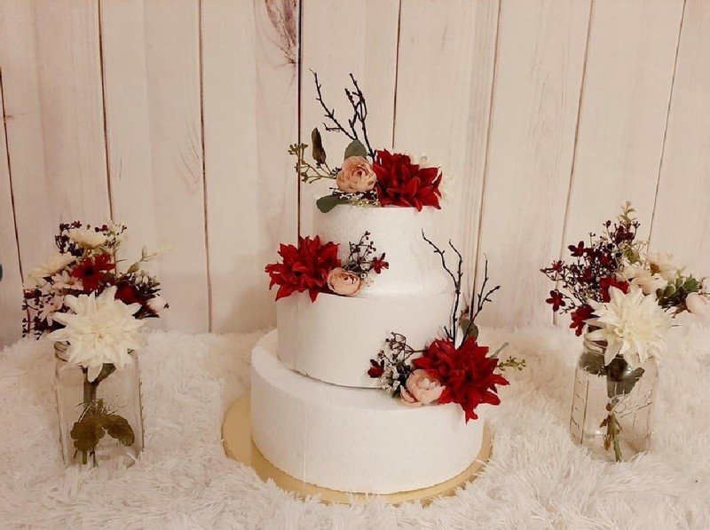 3 Tiers Round Foam Cake Dummies Set 4" 6" 8" White Fake Practice Cake Dummy 9... gallery